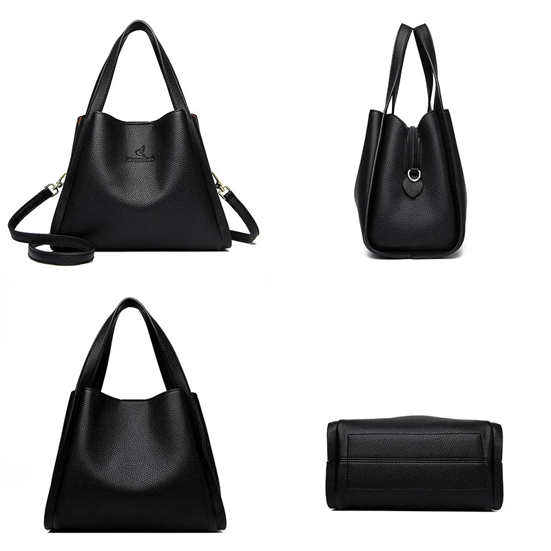 Giulietta Large Capacity Soft Leather Handbags — Chic Top-Handle, Shoulder & Crossbody Bags for Women