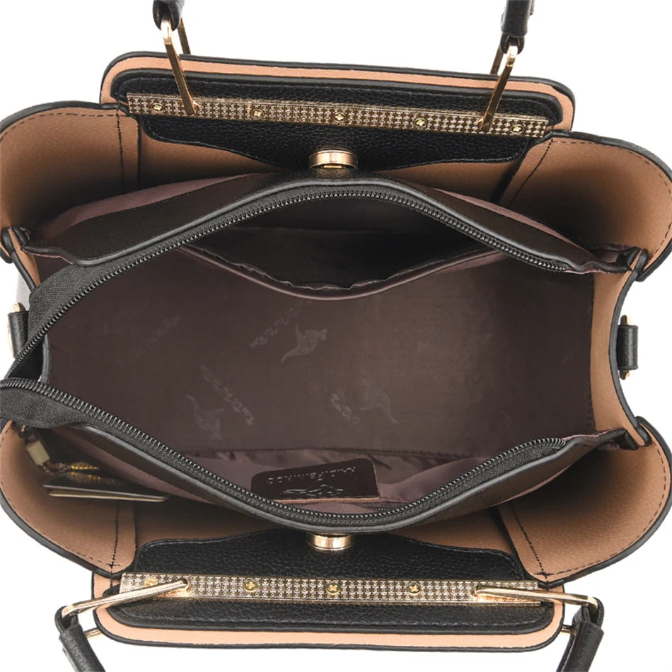 Giulietta – Premium CityStyle Leather Bag with Triple Compartments, Spacious Women’s Tote & Crossbody