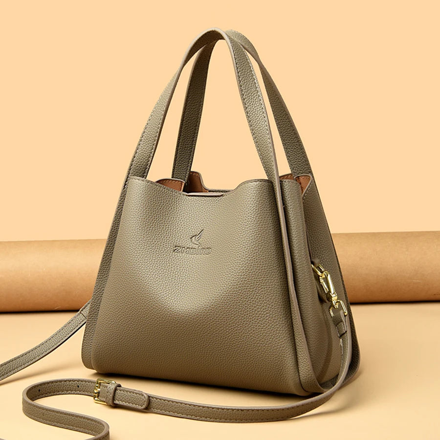 Giulietta Large Capacity Soft Leather Handbags — Chic Top-Handle, Shoulder & Crossbody Bags for Women