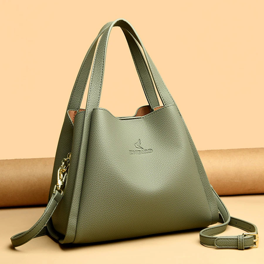 Giulietta Large Capacity Soft Leather Handbags — Chic Top-Handle, Shoulder & Crossbody Bags for Women