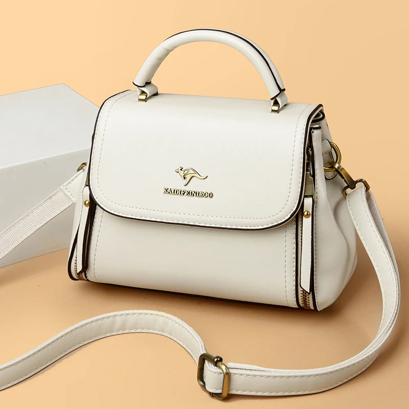 Giulietta – Elegant Soft Leather Top Handle & Crossbody Bag for Women, Luxury Shoulder Messenger Purse