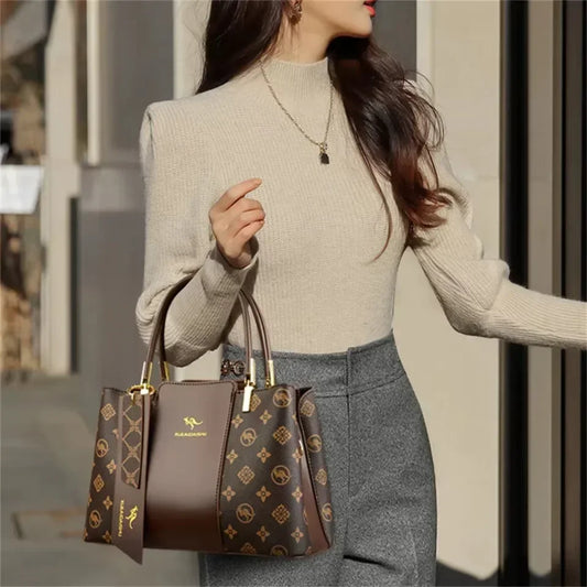 Giulietta Luxury Soft Leather Handbags — Fashionable Print, Large Capacity Shoulder & Crossbody Bags