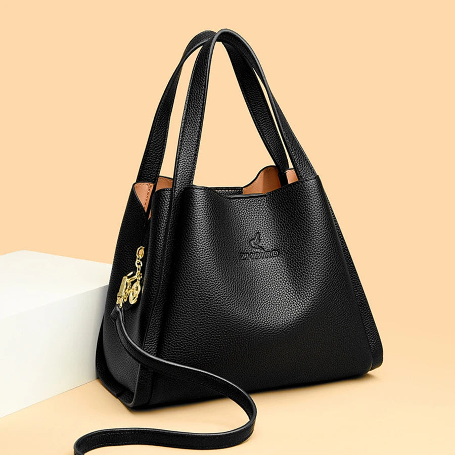 Giulietta Large Capacity Soft Leather Handbags — Chic Top-Handle, Shoulder & Crossbody Bags for Women
