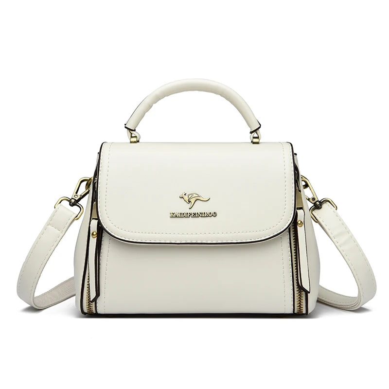 Giulietta – Elegant Soft Leather Top Handle & Crossbody Bag for Women, Luxury Shoulder Messenger Purse