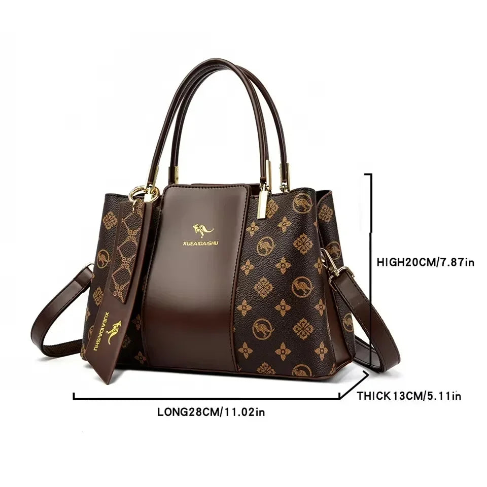 Giulietta Luxury Soft Leather Handbags — Fashionable Print, Large Capacity Shoulder & Crossbody Bags