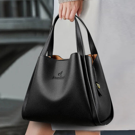 Giulietta Large Capacity Soft Leather Handbags — Chic Top-Handle, Shoulder & Crossbody Bags for Women