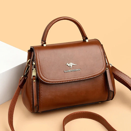Giulietta – Elegant Soft Leather Top Handle & Crossbody Bag for Women, Luxury Shoulder Messenger Purse