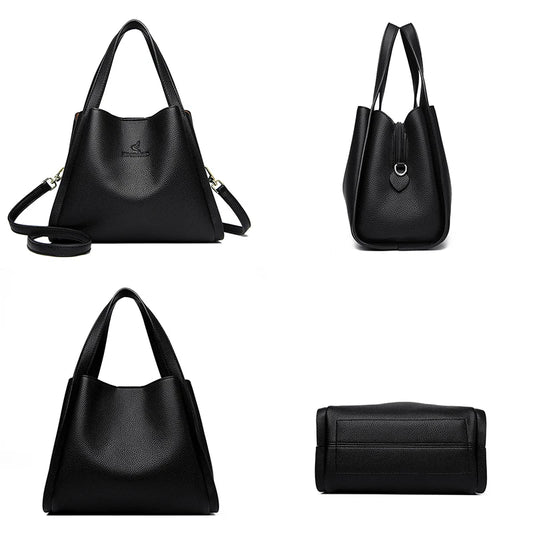 Giulietta Large Capacity Soft Leather Handbags — Chic Top-Handle, Shoulder & Crossbody Bags for Women