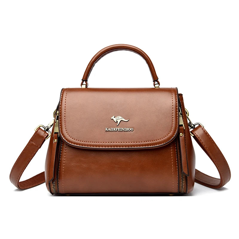 Giulietta – Elegant Soft Leather Top Handle & Crossbody Bag for Women, Luxury Shoulder Messenger Purse