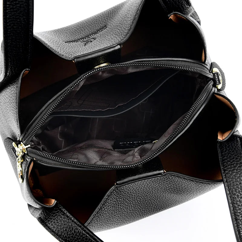Giulietta Large Capacity Soft Leather Handbags — Chic Top-Handle, Shoulder & Crossbody Bags for Women